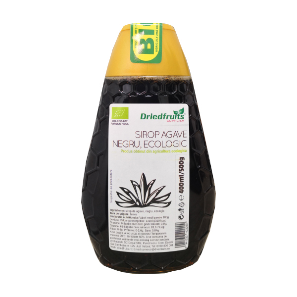 Sirop agave RAW (dark) BIO Driedfruits – 500 g Dried Fruits Zahar & Indulcitori Naturali